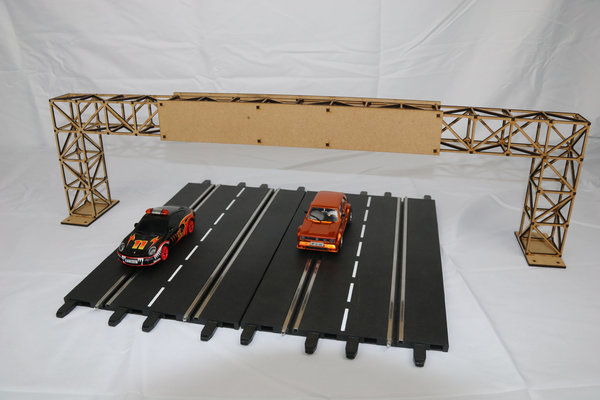 SLOTCAR-TRIBÜNE curve 1 with edge strip without roof